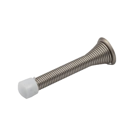 Sure-Loc Hardware Sure-Loc Hardware Spring Door Stop, 3-3/4, Satin Nickel DS4 15